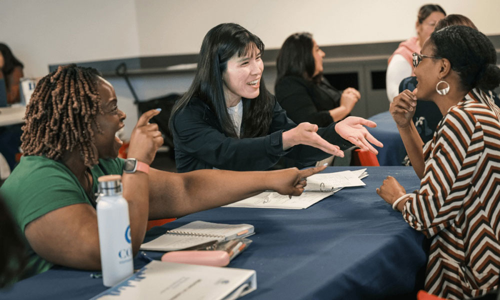 Participants in a Coro leadership program