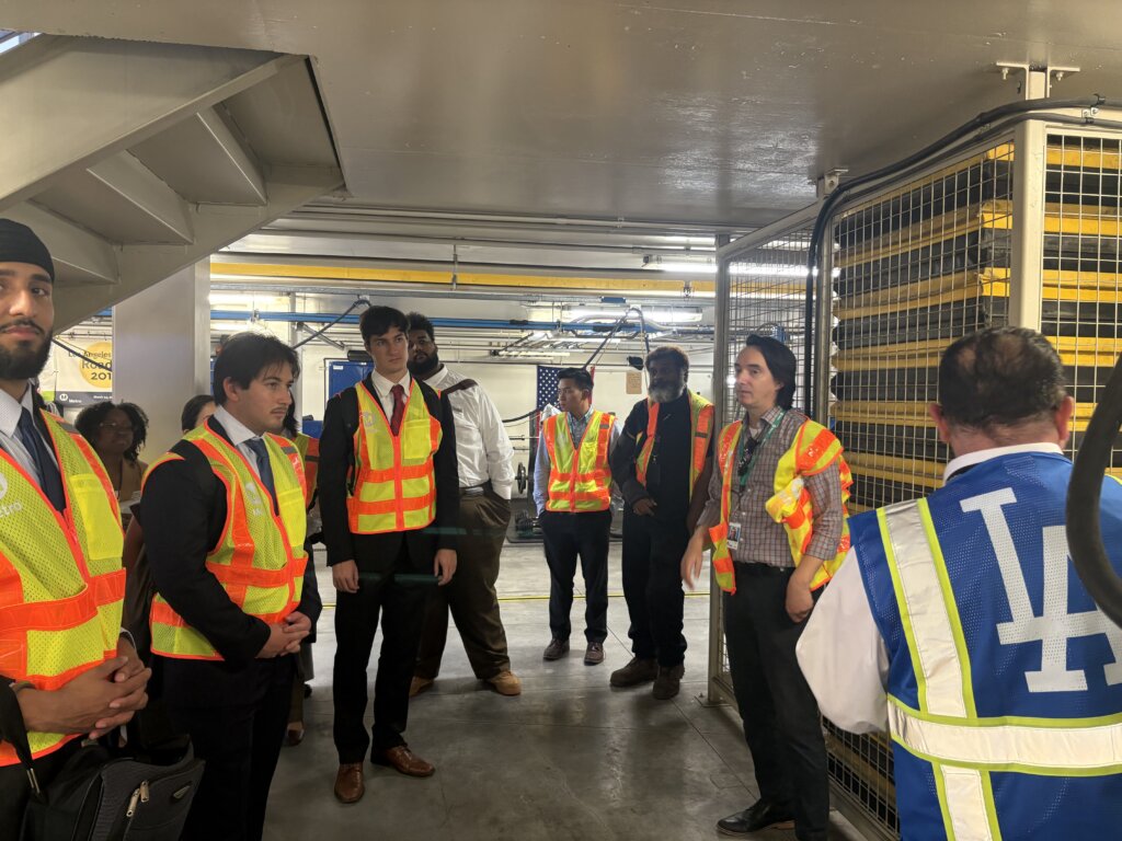 The Fellows and I on a site visit to LA Metros’ Division 13 Bus Depot. 