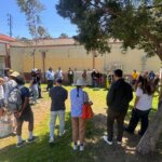 Coro’s climate resilience leadership program gathers for a field trip of environmental sites in Los Angeles.