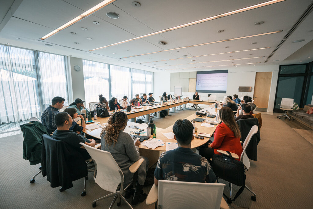 A session from one of Coro’s leadership development programs.