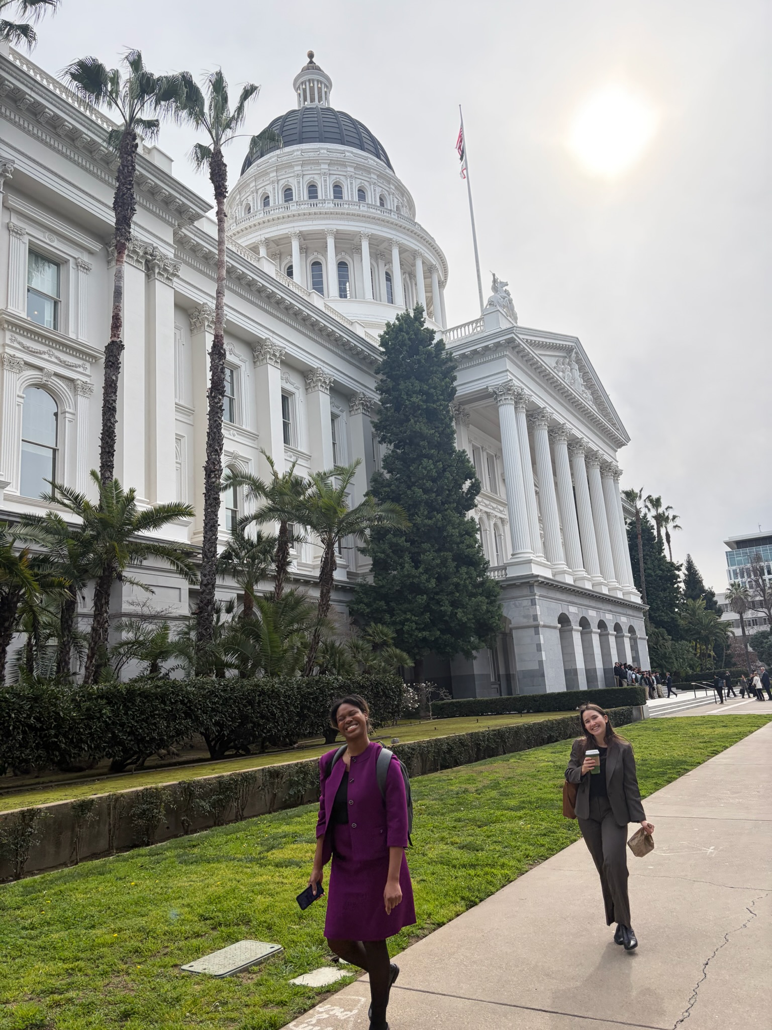 In front of the Historic Capitol in Sacramento, during our State Governance Focus Week.