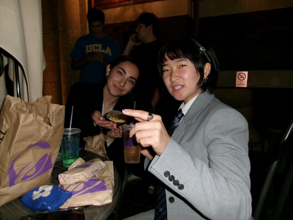 Sofia and I made a late night Taco Bell run in Sacramento.