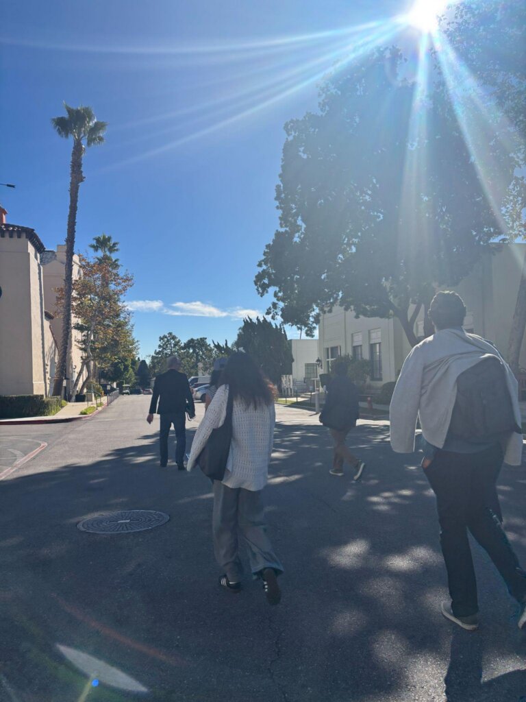 On a site visit to Fox Studios.