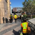 Cohort members of Coro’s public policy fellowship on a site visit to LA Metro’s Division 13 Bus Depot.
