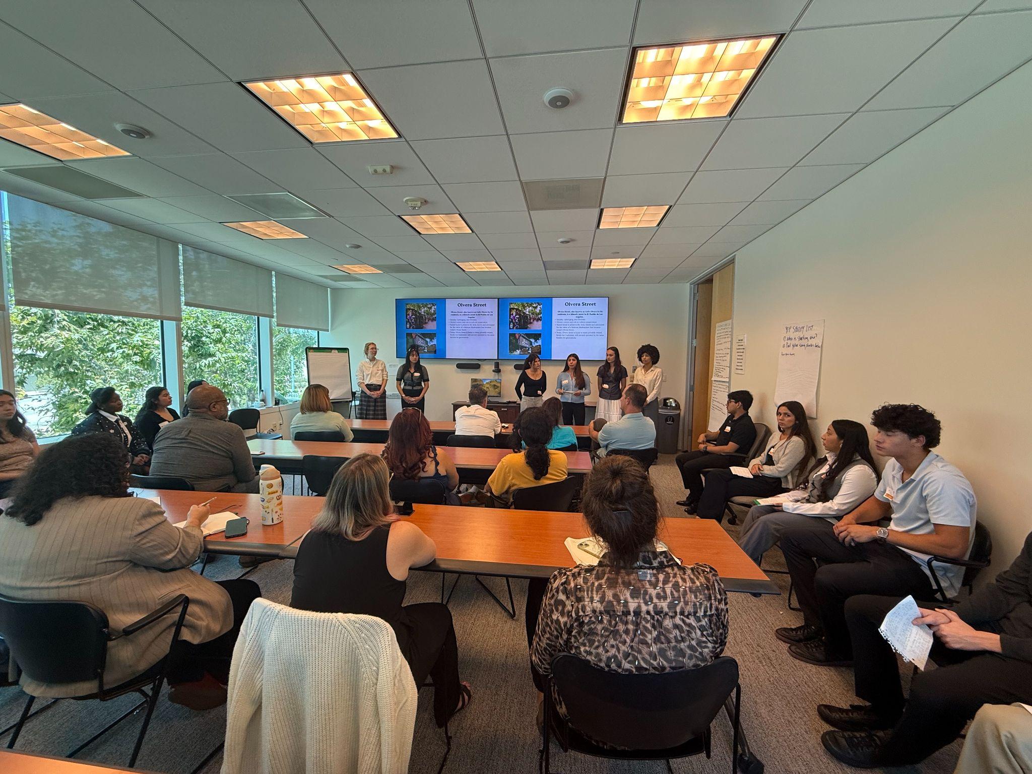 The Youth Fellows come together to discuss pressing community issues in Los Angeles.