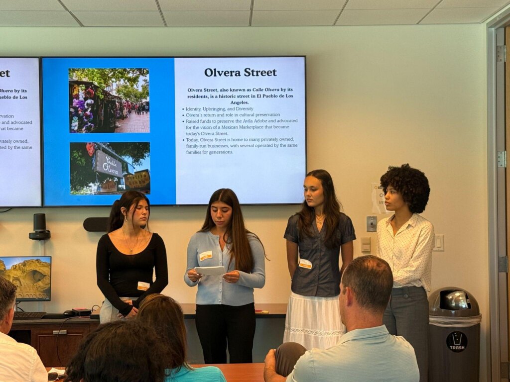 During their first week, Youth Fellows work on their presentation skills.