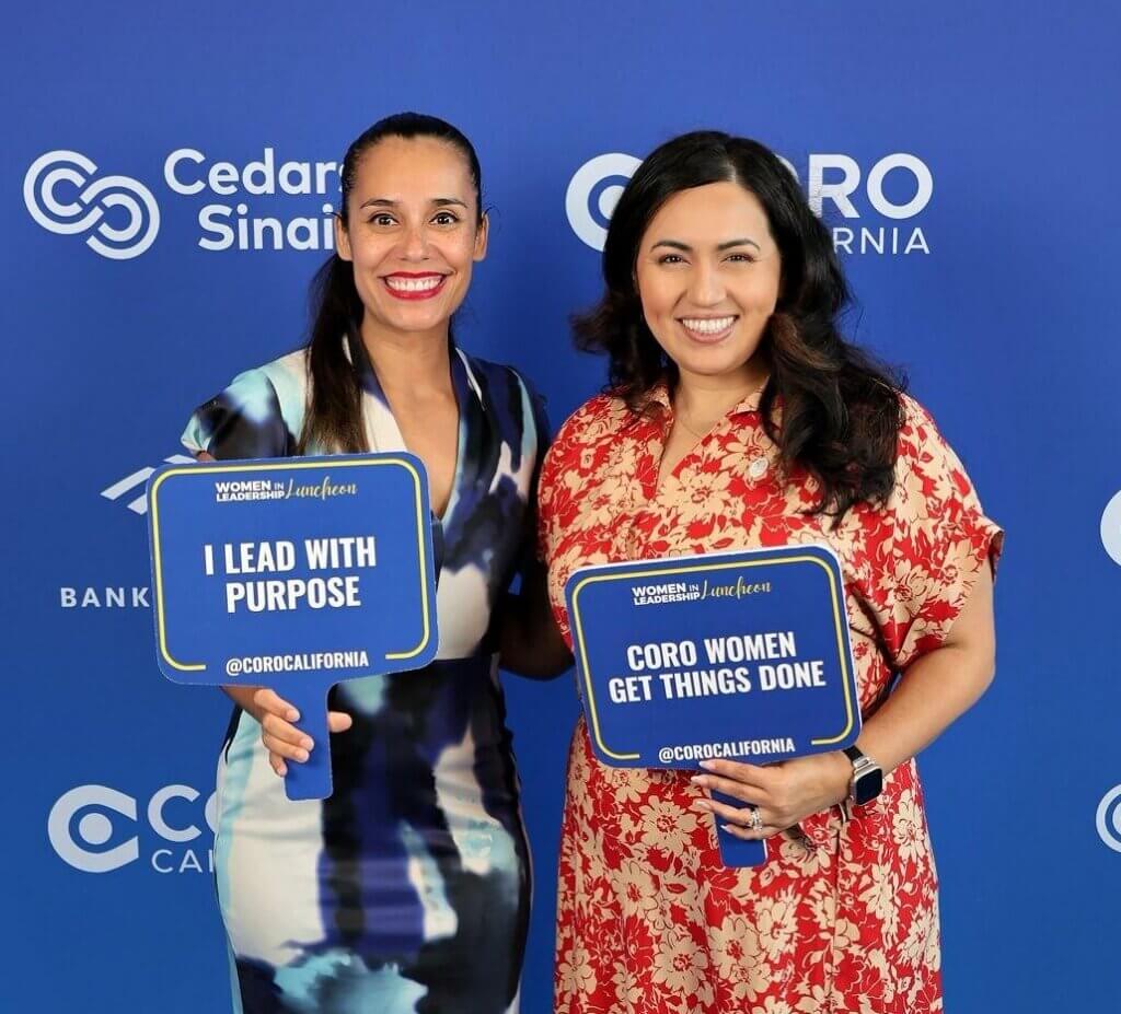 At Coro’s 2026 Women in Leadership Luncheon with Blanca Aguirre from Bank of America.