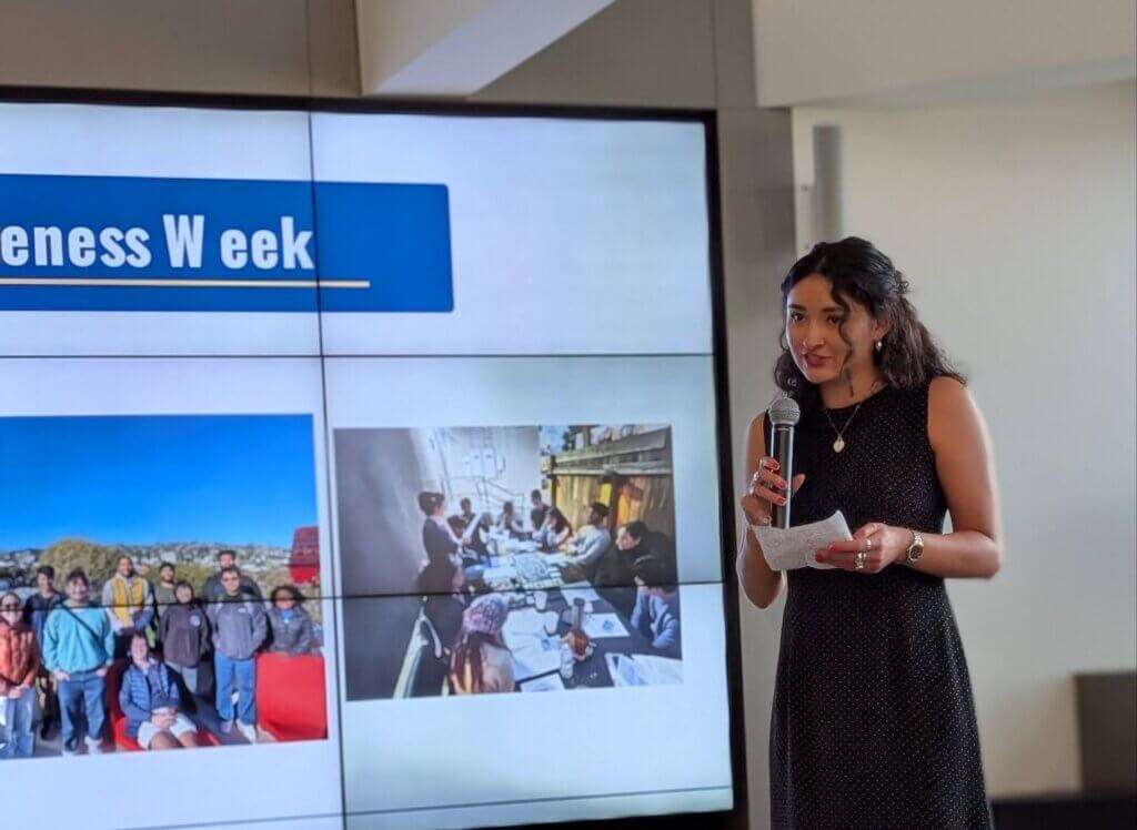 At the graduation ceremony, Isabella reflects on learnings from her public policy fellowship.