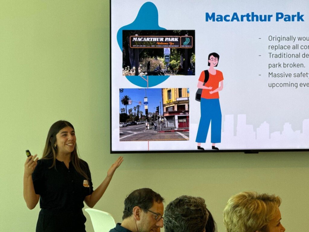 Youth Fellows created presentations to share lessons from their internship experiences.