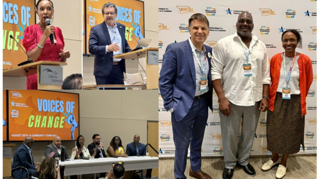 Afton and Chrysalis colleagues at the Los Angeles Regional Reentry Partnership's Voices of Change, an event connecting policymakers and advocates directly with the justice-impacted community.