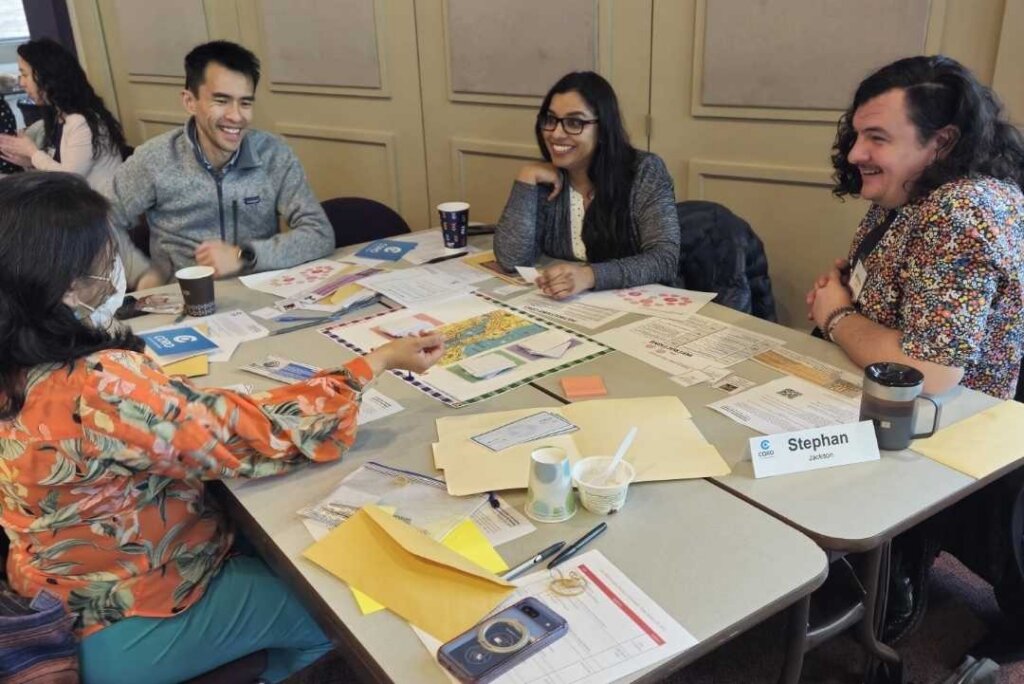 Group Project Activity (left to right) Atisha Varshney, David Ho, Avni Desai, Stephan Jackson