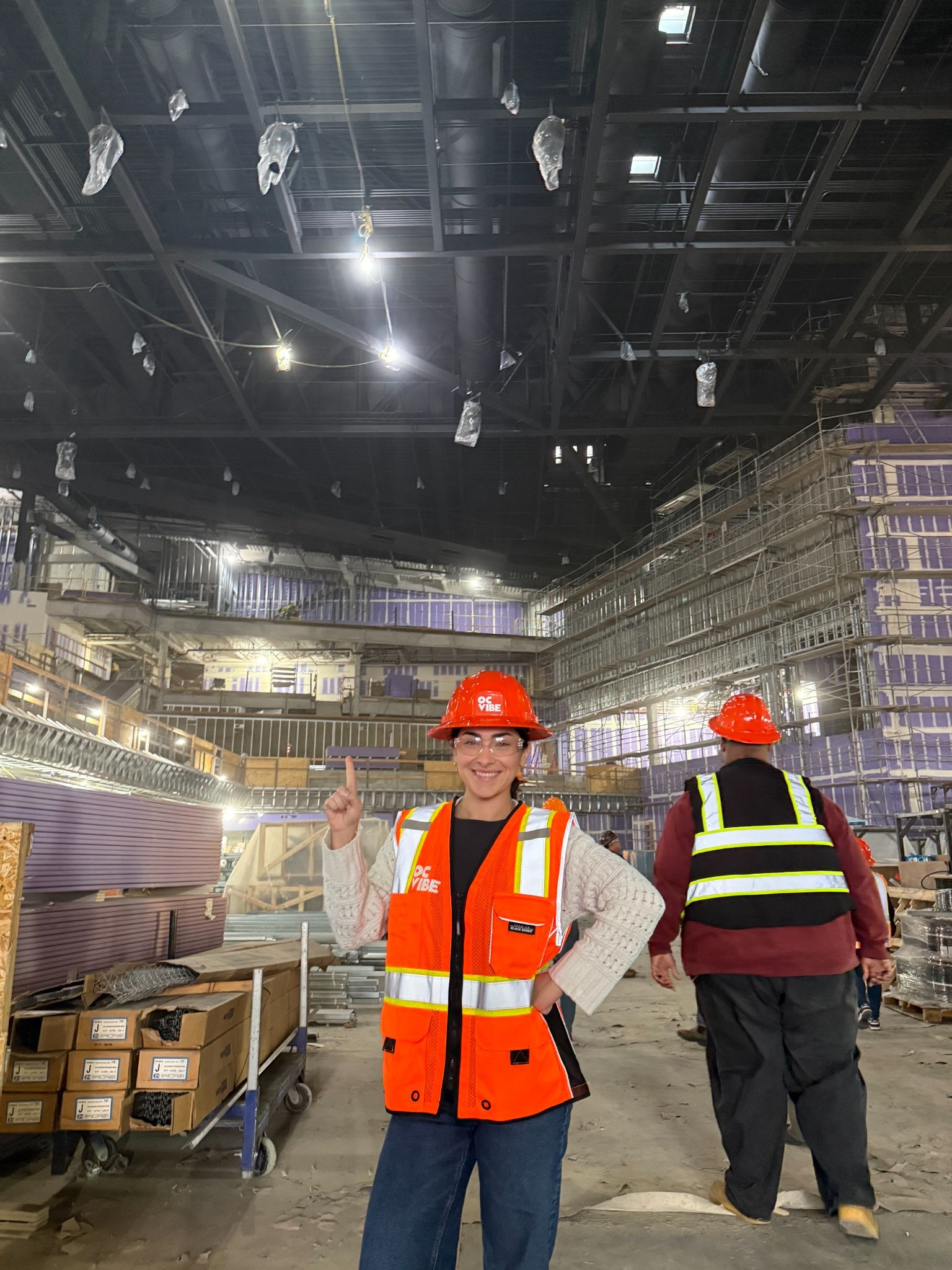 Visiting the OC Vibe Project with my Labor supervisor during my placement with the Los Angeles/ Orange Counties Building and Construction Trades Council.