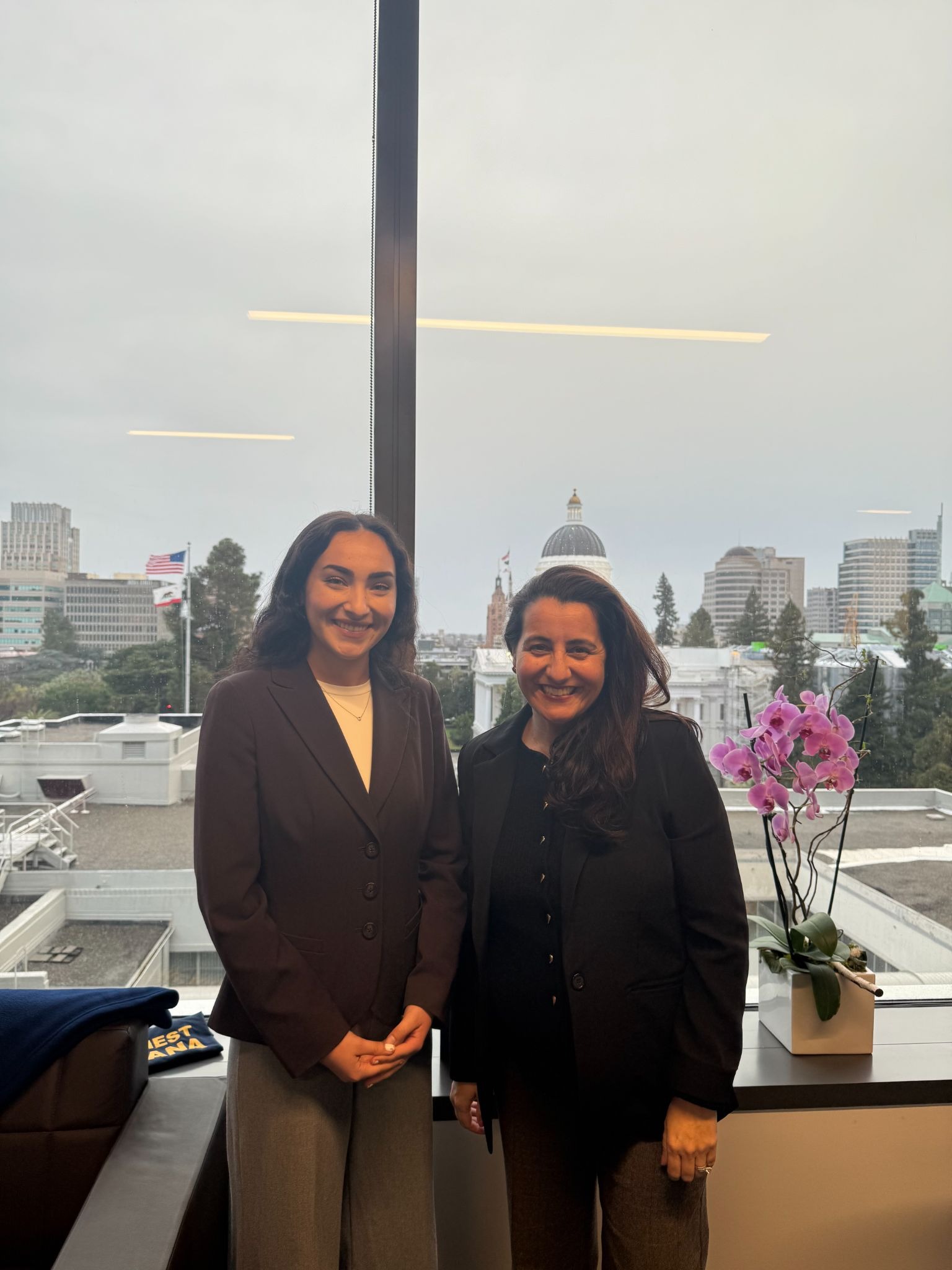 Meeting my hometown state Senator, Monique Limón, during our Legislative Shadow Day as part of our State Governance Focus Week in Sacramento.